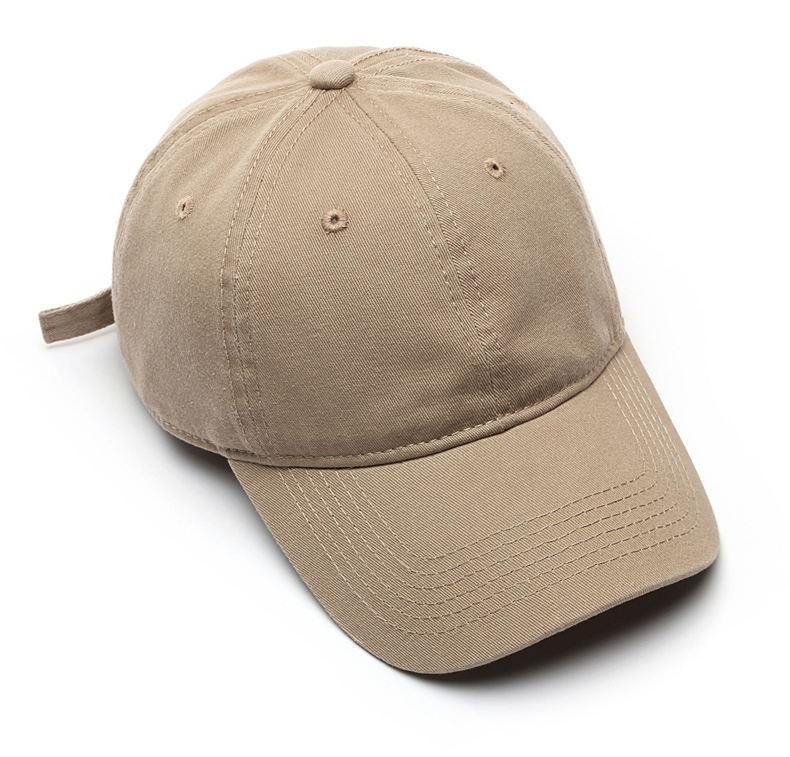 Washed cotton sun-protected baseball cap with curved eaves – apparelshopline