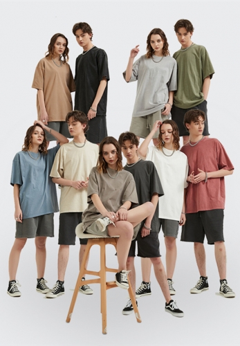 250G vintage short-sleeved loose T-shirt