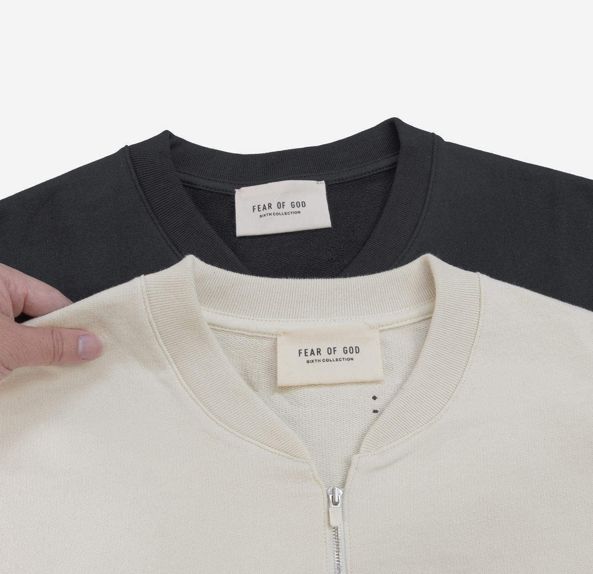 FEAR OF GOD FOG Season 6 High Street Zip Open Neck Short Sleeve Tee