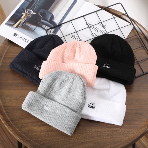 Knitted hat Korean women autumn and winter student lovers woolen hat outdoor warm ear protection street popular melon hat
