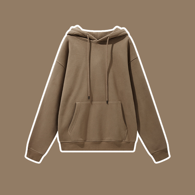 345G Oversize streetwear drop shoulder loose hoodie