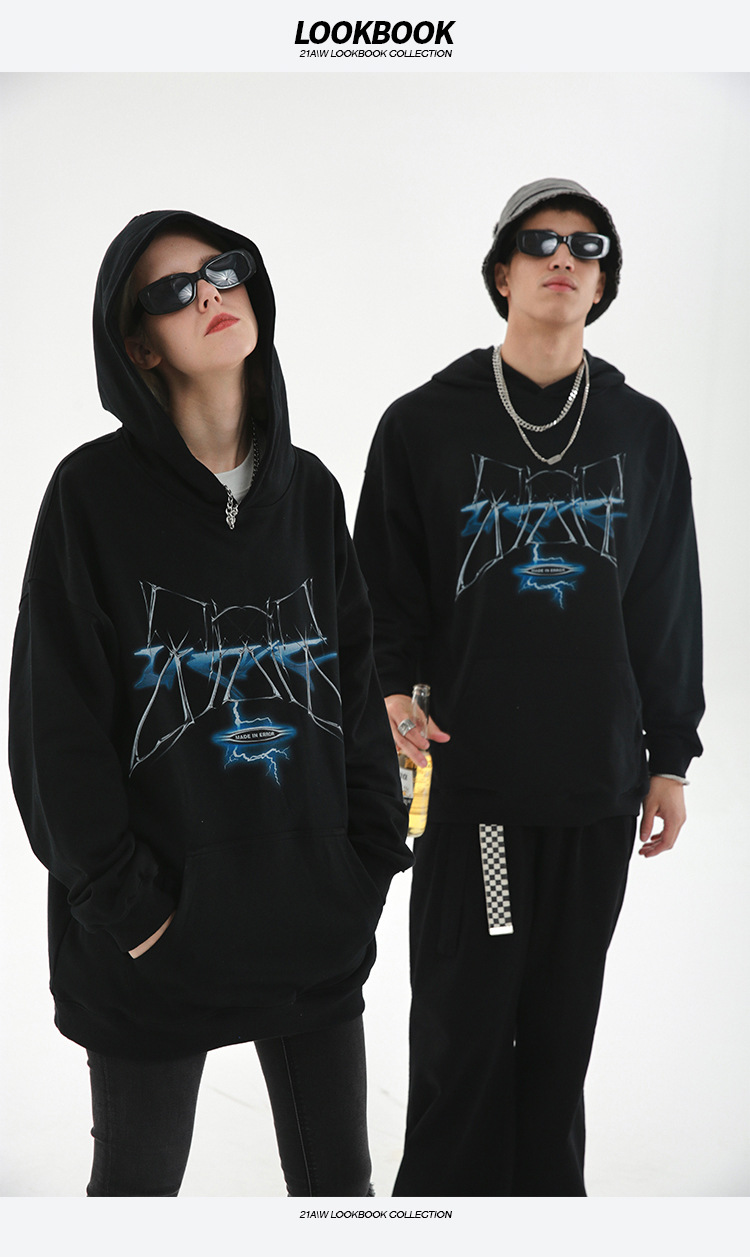 2021 Autumn & winter new printing digital direct injection cotton terry  sweater hoodie