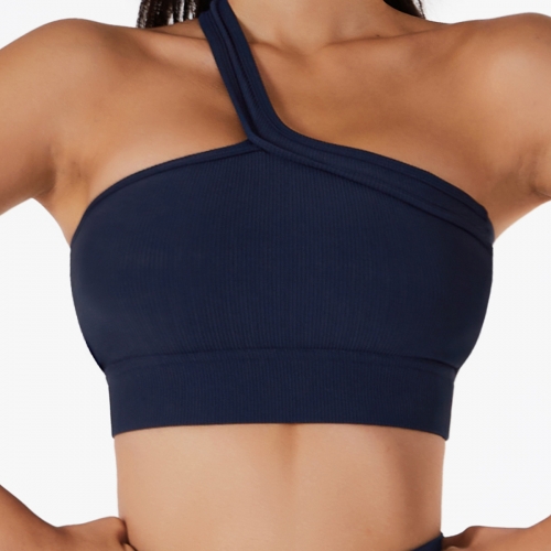 Wholesale New One-Shoulder Yoga Bra One-Piece Beautiful Back