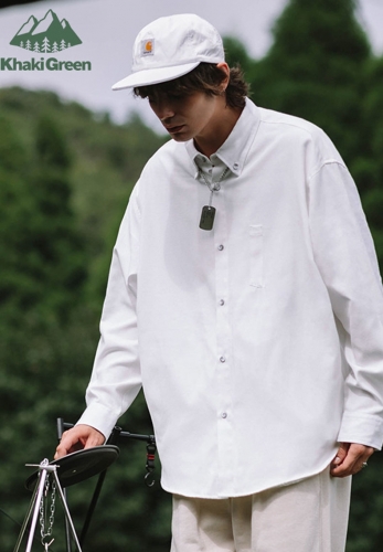 Heavy Oxford Japanese Oversized Long Sleeve Shirt