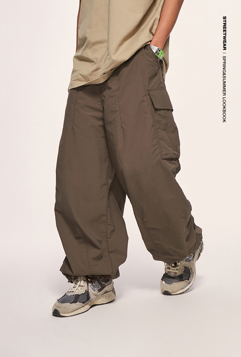 Beige Women's High Waisted Elastic Waist Cargo Pants Stretch Y2K Style –  Lookbook Store