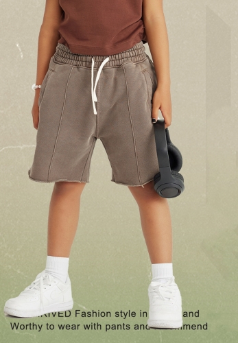 380G Retro Cotton Casual Shorts For Children
