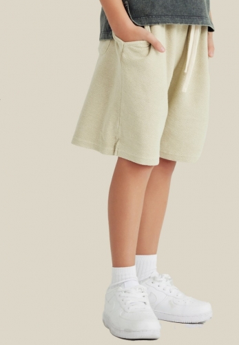 Kids 340G Water Washed Split Shorts