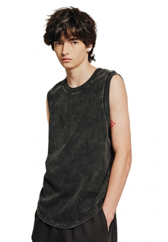 320G Loose Sleeveless T-shirt