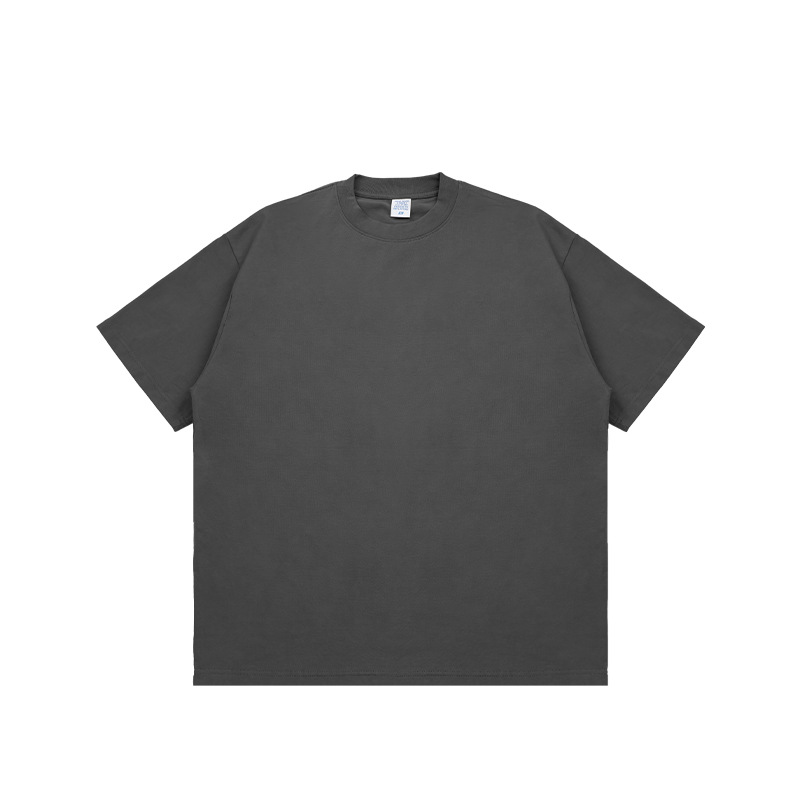305G Shoulder Drop Solid T Shirt Oversize,T-shirt & Polo