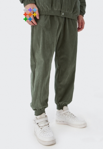 300G Corduroy Loose Fitting Retro Sports Pants