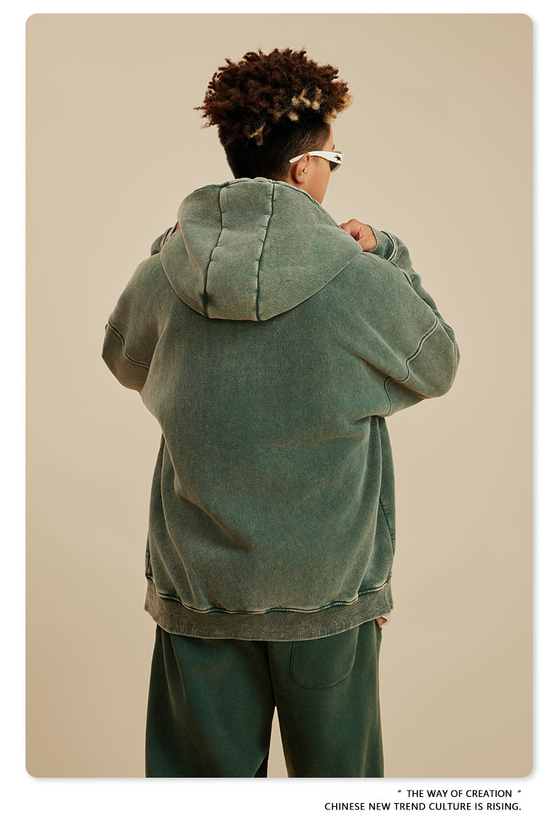 355G Vintage Fleece Zip Hoodie,Hoodie & Pullover