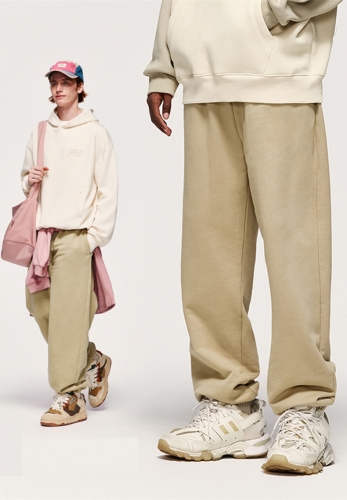 400G heavyweight cotton wide-leg leggings