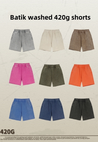 Batik washed 420g shorts