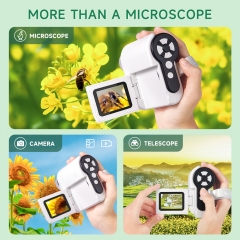 Dcorn Microscope for Kids, 1000X Handheld Digital Microscope with 2