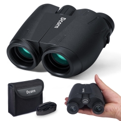 Dcorn 10x25 Binoculars for Adults and Kids, Bird Watching Binoculars Compact Travel Binoculars, Survival Gear for Outdoor Hunting Hiking, or Theater and Concerts