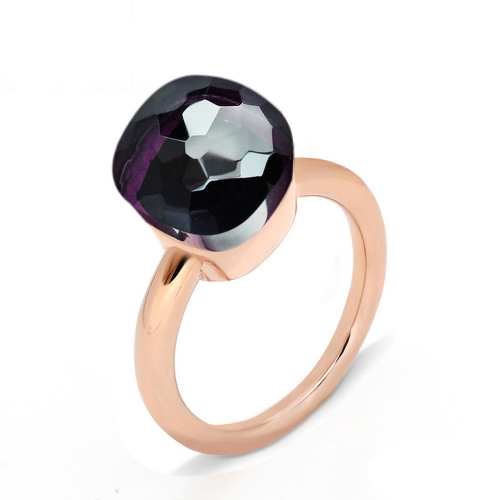 LLATO NUDO ™ Ring IN ROSE GOLD WITH AMETHYST