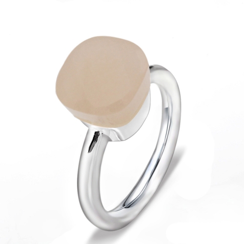 LLATO NUDO ™ Ring IN 925 STERLING SILVER WITH LIGHT PINK QUARTZ