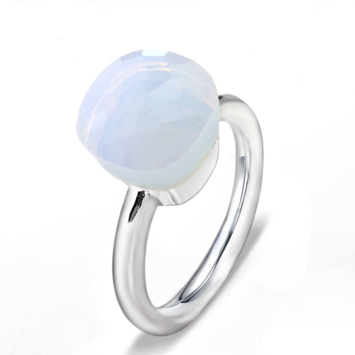 LLATO NUDO ™ Ring IN 925 STERLING SILVER WITH MOONSTONE
