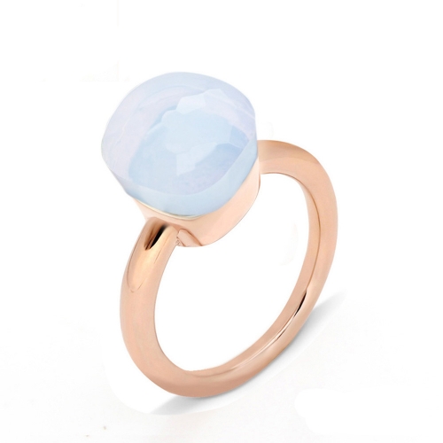 LLATO NUDO ™ Ring IN ROSE GOLD WITH MOONSTONE