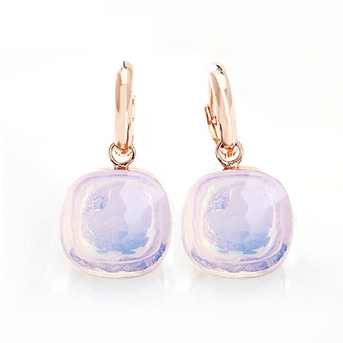 LLATO NUDO ™ EARRINGS IN ROSE GOLD WITH MOONSTONE
