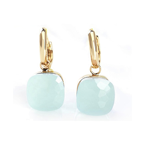 LLATO NUDO ™ EARRINGS IN 18k GOLD WITH SYNTHETIC JADE HOT SALE