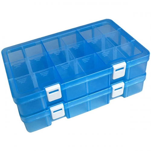 DUONER Пластиковый органайзер для хранения ювелирных изделий, ящик для хранения бисера, регулируемый делитель, ящик для хранения, съемная сетка для хр