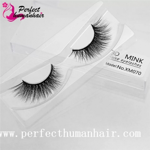 Mink Lashes 3D Mink False Eyelashes Long Lasting Lashes Natural & Lightweight Mink Eyelashes 1 pair Packaging XM070
