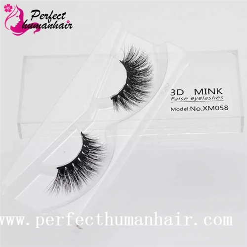Mink Lashes 3D Mink False Eyelashes Long Lasting Lashes Natural & Lightweight Mink Eyelashes 1 pair Packaging XM058