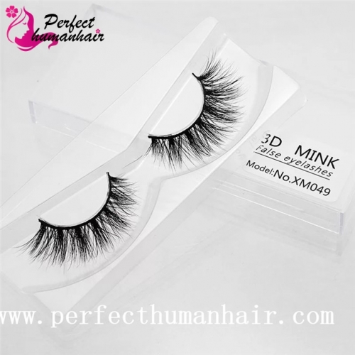 Mink Lashes 3D Mink False Eyelashes Long Lasting Lashes Natural & Lightweight Mink Eyelashes 1 pair Packaging XM049