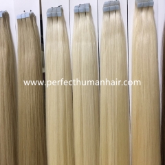 Tape In Hair Extensions Human Hair  Real Remy Human Hair Extension double drawn thick ends hair  20“ 22” many color in stock
