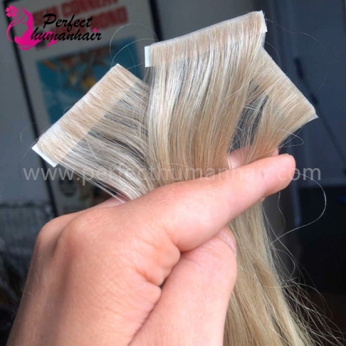 Double Drawn Remy European Injection Tape In Hair Extensions Invisible Tape Hair Extensions