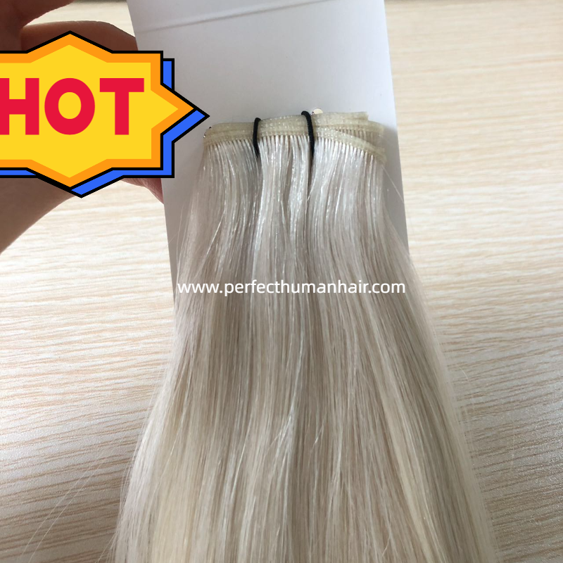 Russian Genius Weft Double Drawn Weft Hair Extensions Genius Weft Hair Extensions