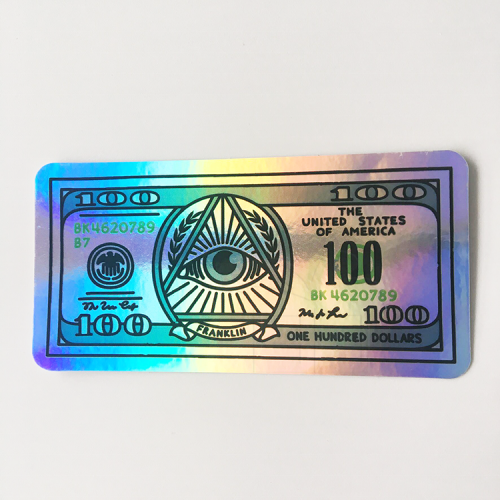 Custom high quality 3D holographic sticker label printing