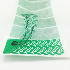 Custom printing honeycomb custom void sticker label