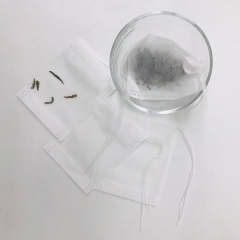 Biodegradable Corn Fiber Empty Tea Bags PLA Disposable Empty Tea Bags With String Natural Tea Packaging