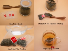 Wholesale Biodegradable PLA Corn Fiber Empty Tea Filter for Organic Tea 5.8*7 Cm/6.5*8 cm