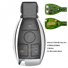 Xhorse VVDI BE Key Pro Versión mejorada Llave remota completa 315MHz / 433MHz para Mercedes-Benz