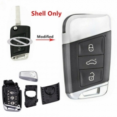 Replacement Modified Remote Key Shell Case for Volkswagen Skoda Octavia A7 2017