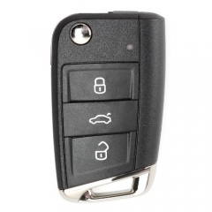 Keyless-Go 5G0959753BC / 5G0 959 753BC Flip Remote Key Fob 434MHz ID48 for Volkswagen MQB Golf VII MK7,Skoda Octavia A7 2017