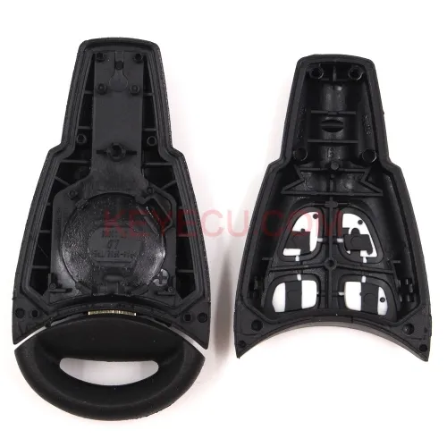 Remote Key Shell 4 Button+ Insert Blade for SAAB 9-3 93 2003-2010 (Soft Rubber)