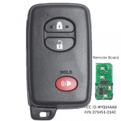 P/N: 271451-0140 Smart Remote Key Fob for Toyota Highlander 2008-2013 HYQ14AAB P/N: 271451-0140