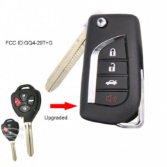 Upgraded Folding Remote Key 315MHz + G Chip Fob for Toyota Corolla Venza 2009-2015 FCC ID: GQ4-29T