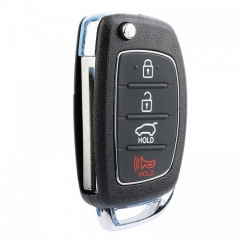 Replacement Flip Remote Car Key Fob for Hyundai Santa Fe 2013-2015 TQ8-RKE-3F04