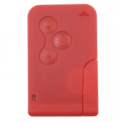 Smart Card Remote Key 3 Button 433MHZ for Renault Megane Red