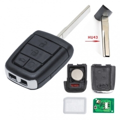 Remote Key 4+1 Button 315MHz/433MHz ID46 Chipfor for Holden Commodore VE With HU43 Blade