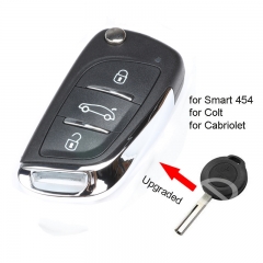 Upgraded Remote Key Fob 315MHz for Smart 454 Forfour,Mitsubishi Colt 2005-2012