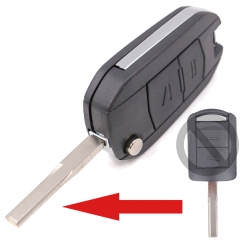 Modified Flip Remote Key Shell 2 Button for Opel (HU43A)