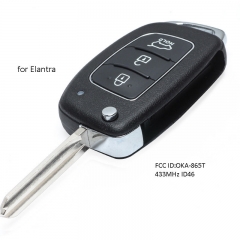 Remote Key Fob 433MHz ID46 for Hyundai Elantra 2014-2016 P/N: OKA-865T