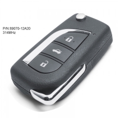 Upgraded Remote Key Fob 314MHz 4D72 for Toyota Corolla 2012-2015 P/N:89070-12A20