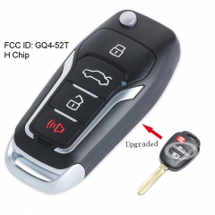 Upgraded Remote Key Fob for Toyota RAV4 Highlander Tacoma GQ4-52T with H Chip